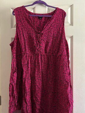 Pink Chevron Dress from Torrid